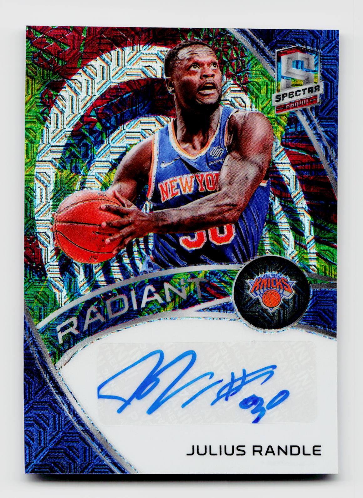 2019-20 Spectra #RS-JRD Julius Randle Radiant Auto Prizm /25