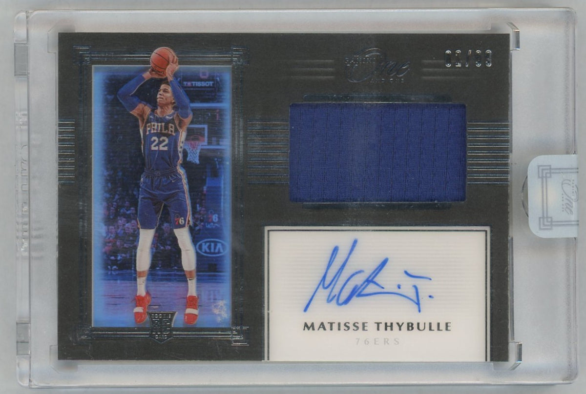 2019-20 Panini One and One Matisse Thybulle Premium Auto Jersey #PRJA-MTH /99