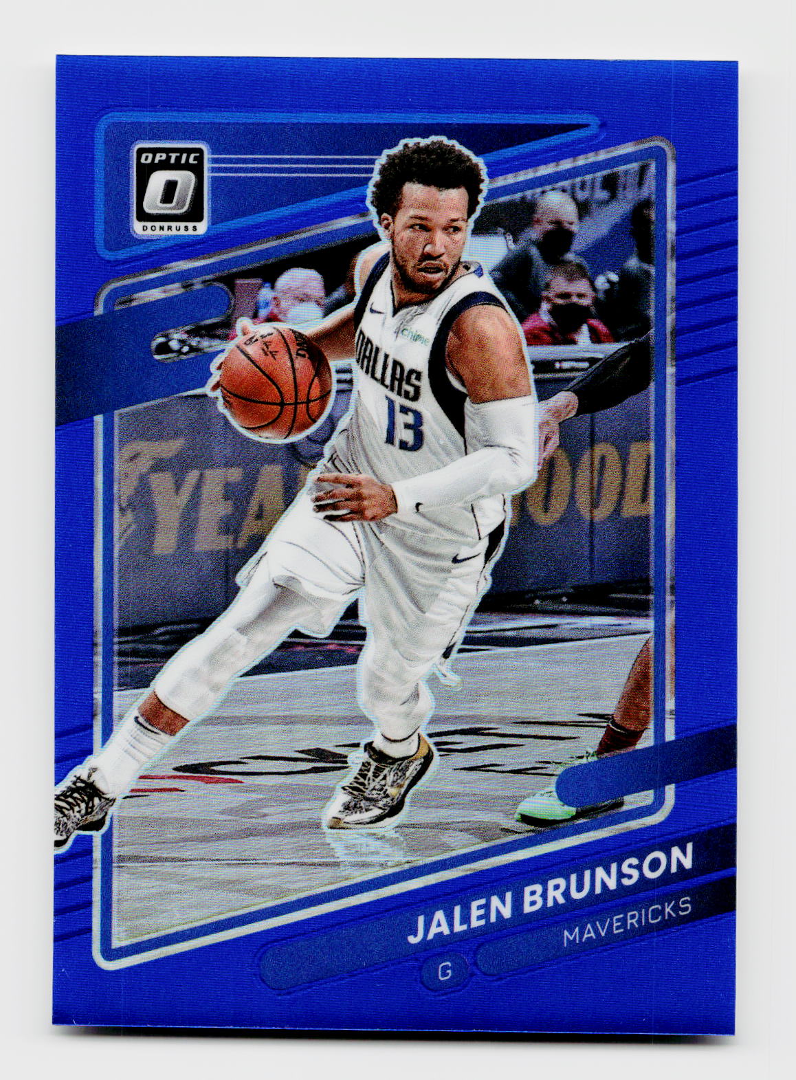 2021-22 Donruss Optic #97 Jalen Brunson Blue Prizm SSP /59