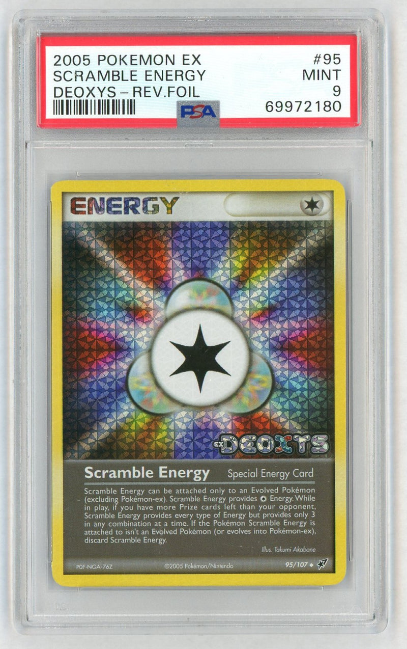 2005 Pokemon Ex Deoxys Reverse Holo Scramble Energy #95 /107 PSA 9