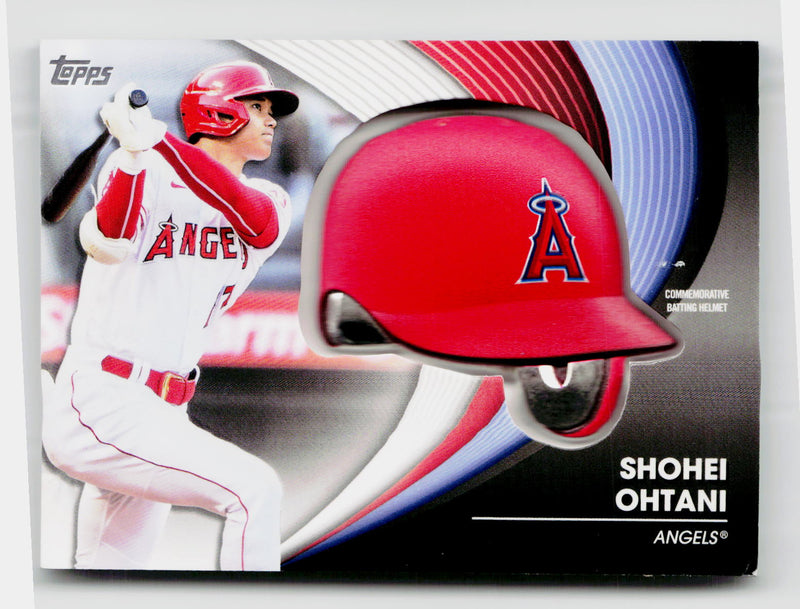 2022 Topps Baseball Series Two Shohei Ohtani #BH-SO Commemorative Batting Helmet Patch