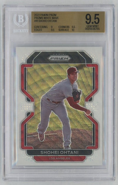 2022 Prizm #41 Shohei Ohtani White Wave BGS 9.5