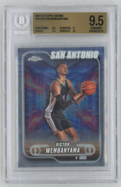2024-25 Topps Chrome #193 Victor Wembanyama BGS 9.5