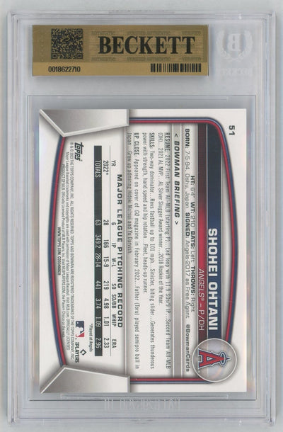 2023 Bowman #51 Shohei Ohtani BGS 9.5