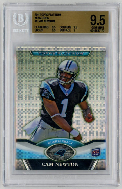 2011 Topps Platinum Cam Newton #1 XFractors BGS 9.5