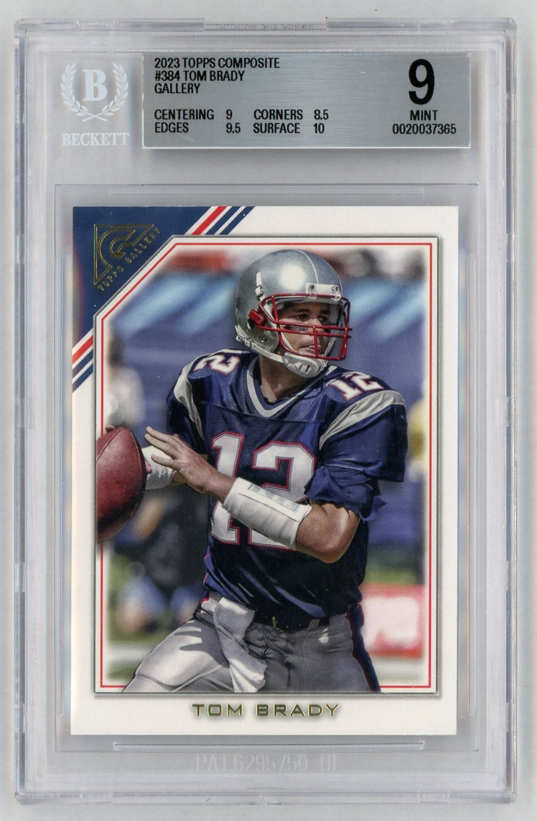 2023 Topps Composite #384 Tom Brady Gallery BGS 9
