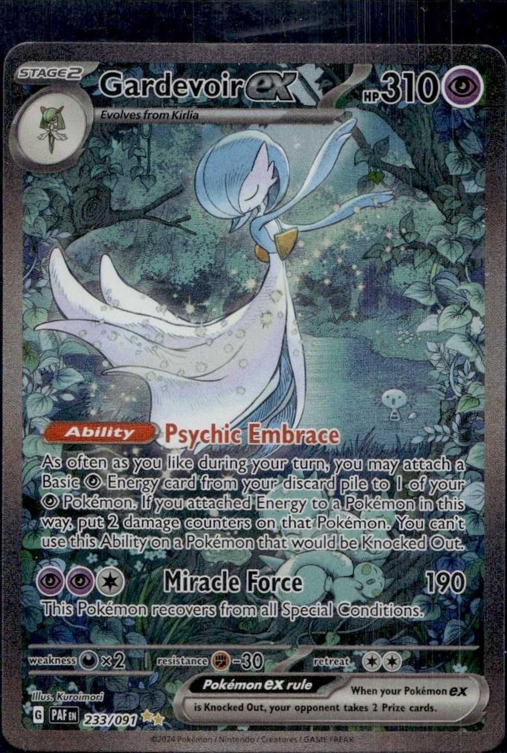 Pokemon Gardevoir EX 233/097 Paldean Fates  