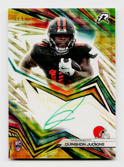 2025 Topps Resurgence Quinshon Judkins Neon Initiates Auto 1/1
