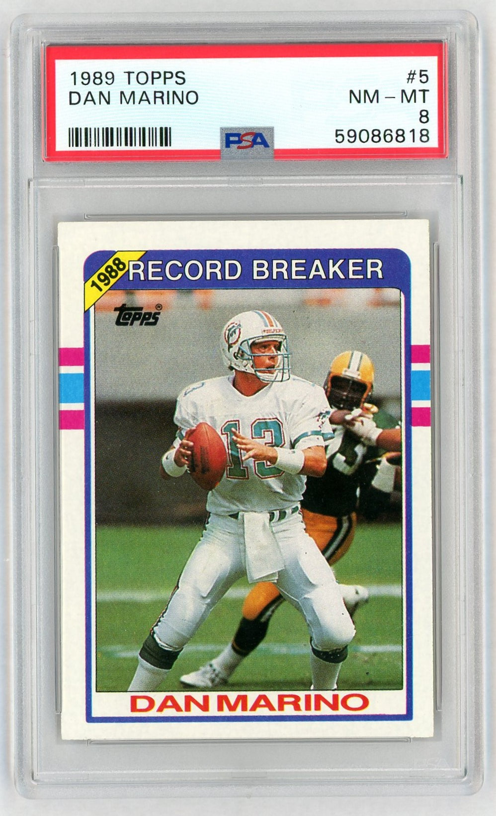 1989 Topps Dan Marino #5 PSA 8