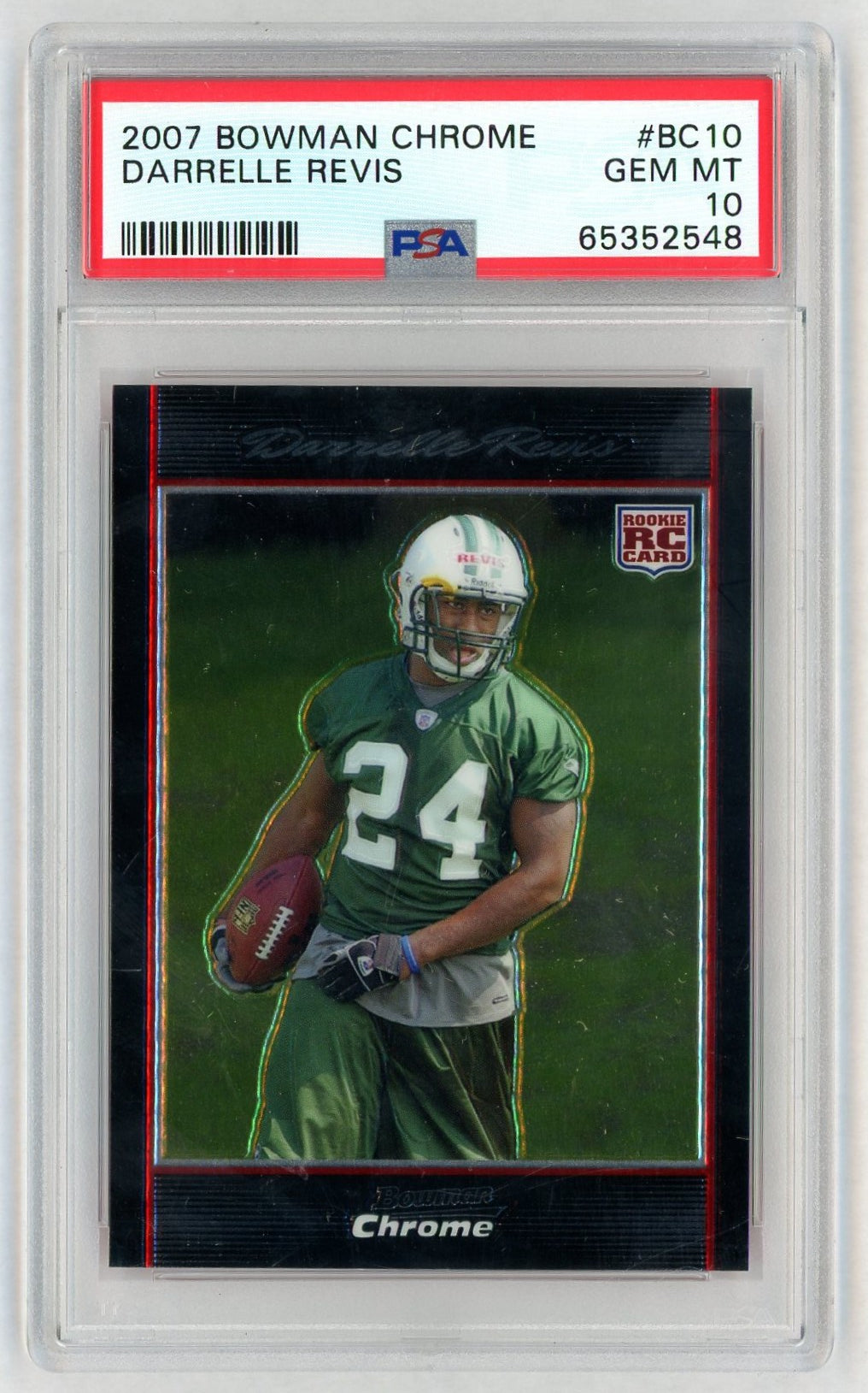 2007 Bowman Chrome Darrelle Revis #BC10 PSA 10
