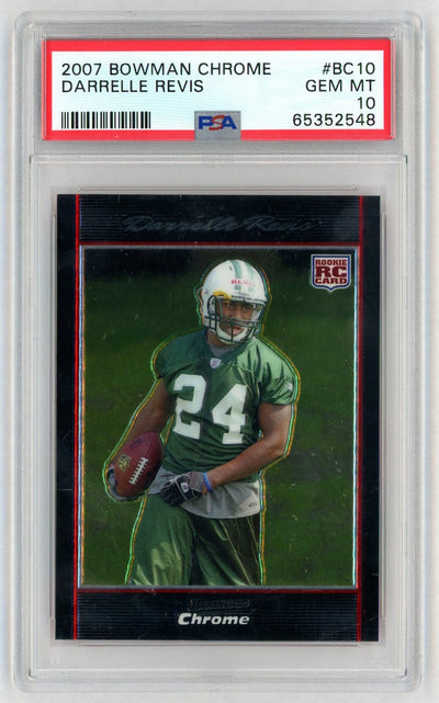 2007 Bowman Chrome Darrelle Revis #BC10 Rookie PSA 10