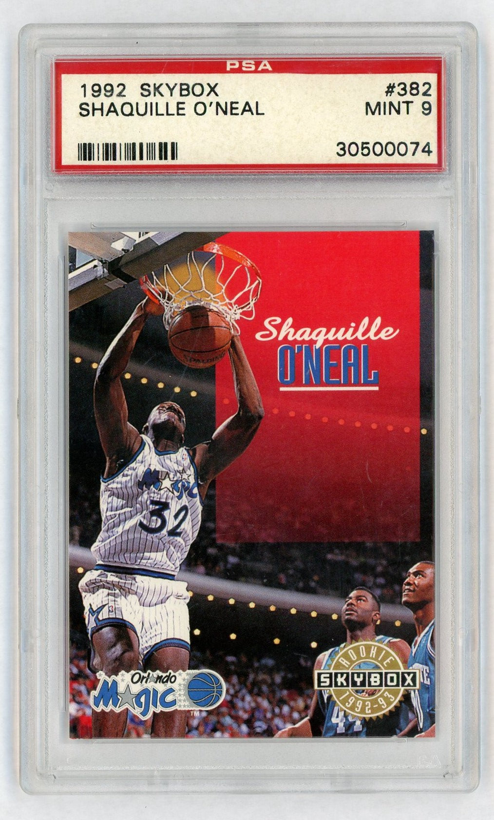 1992 Skybox Shaquille O'Neal #382 PSA 9
