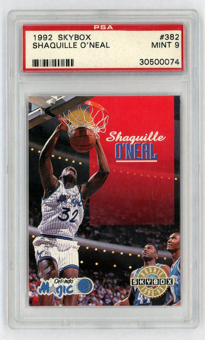 1992 SkyBox Shaquille O'Neal #382 PSA 9