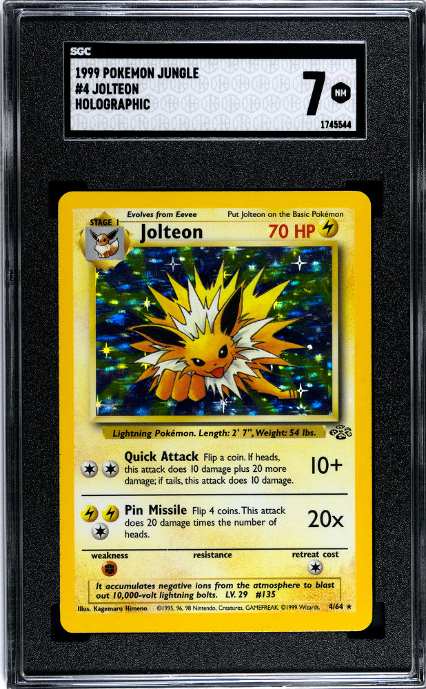 1999 Pokémon Jungle Jolteon #4 Holo SGC 7