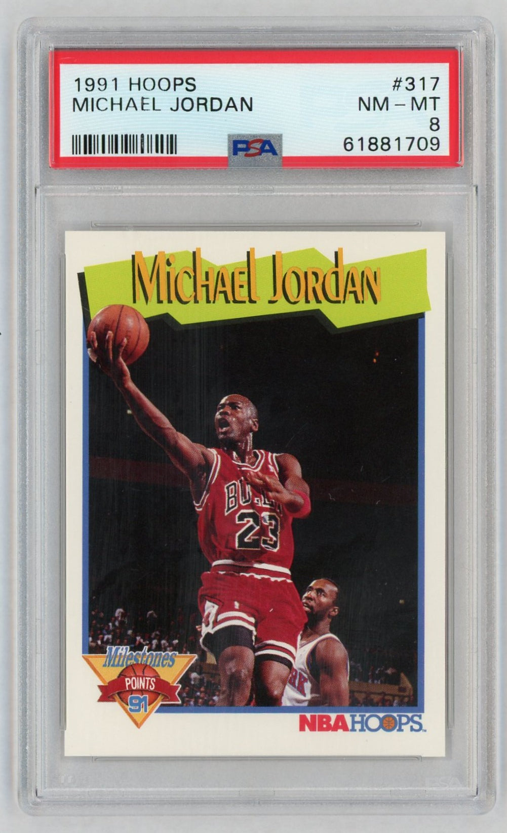 1991 Hoops Michael Jordan #317 PSA 8