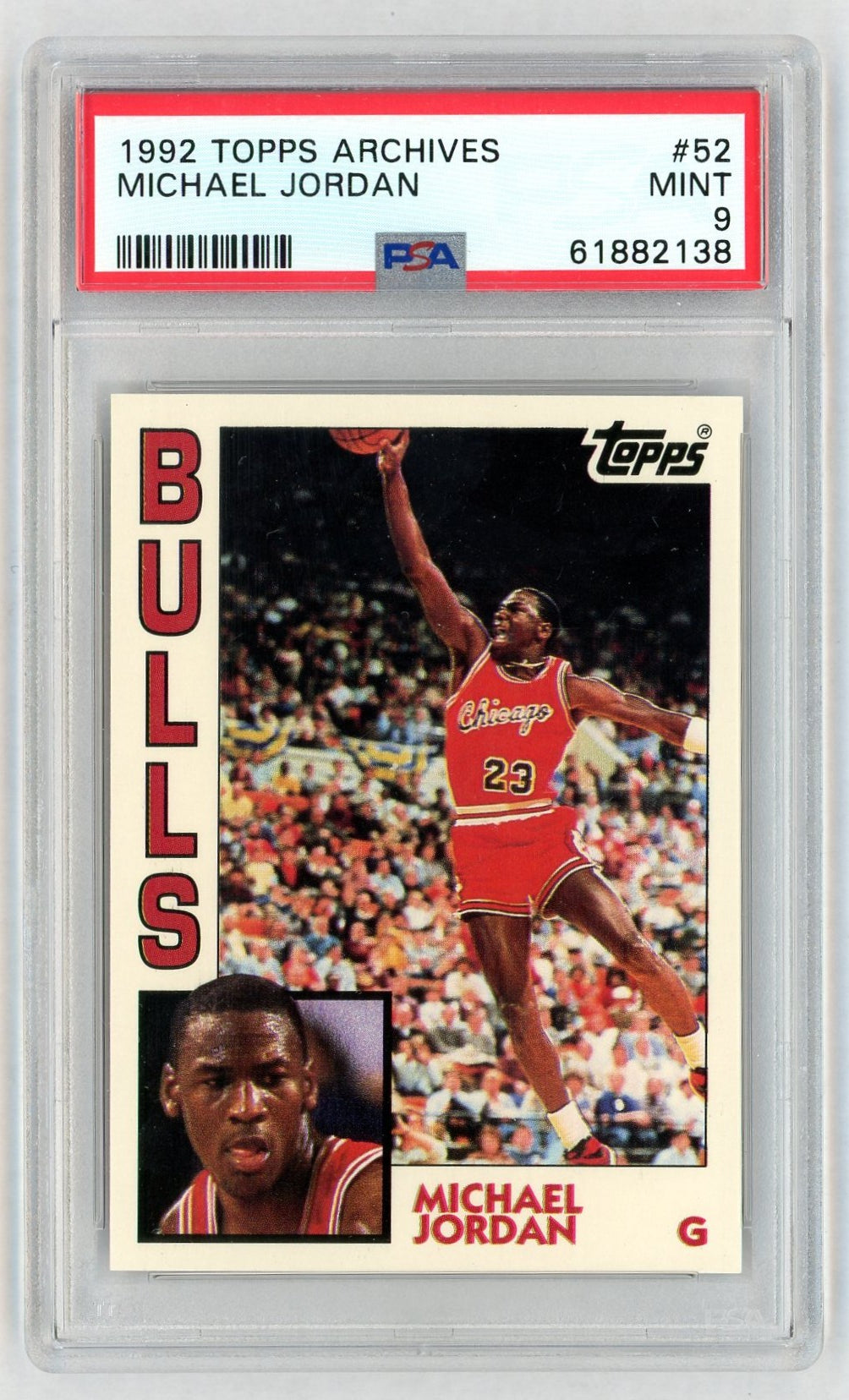 1992 Topps Archives Michael Jordan #52 PSA 9