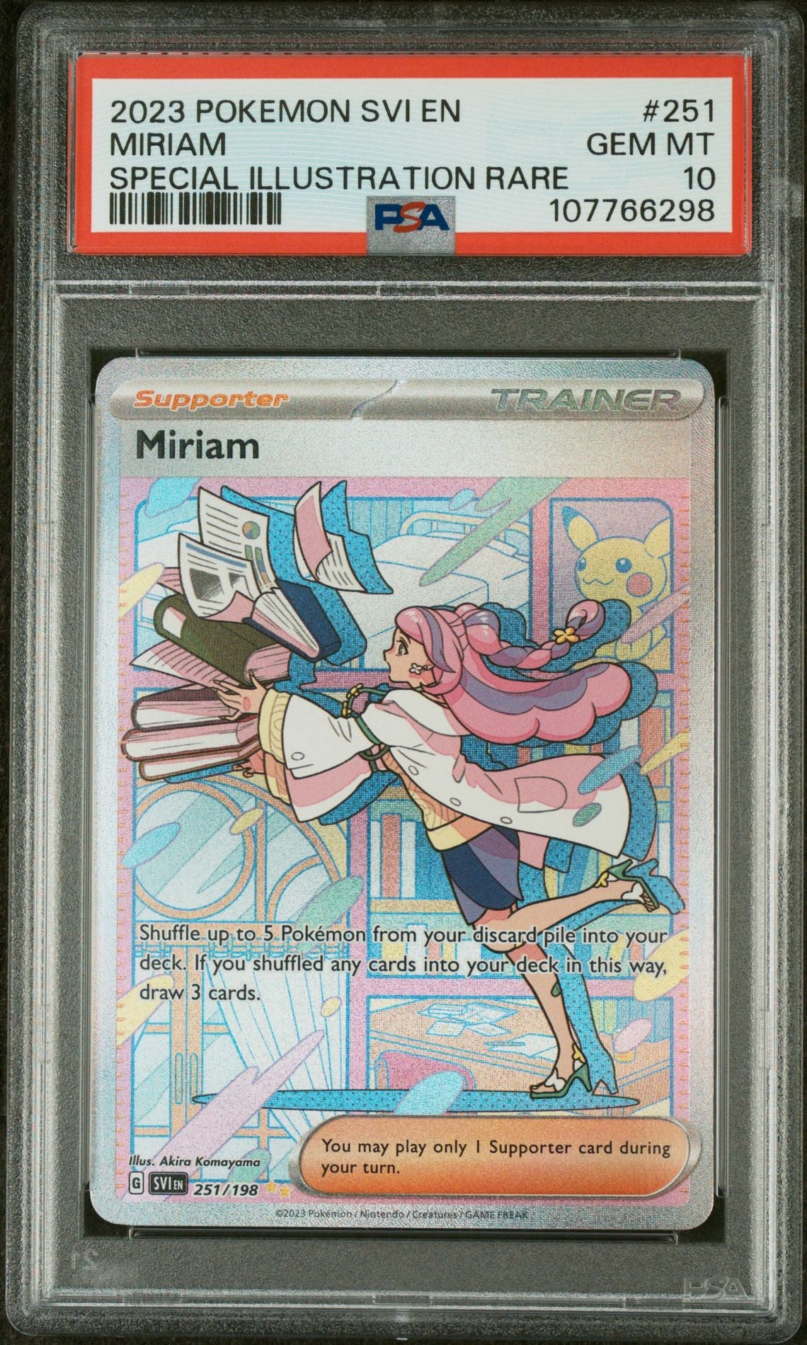 2023 Pokemon Scarlet and Violet #251 Miriam PSA 10