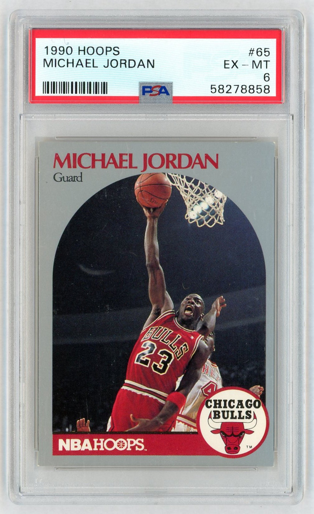 1990 Hoops Michael Jordan #65 PSA 6