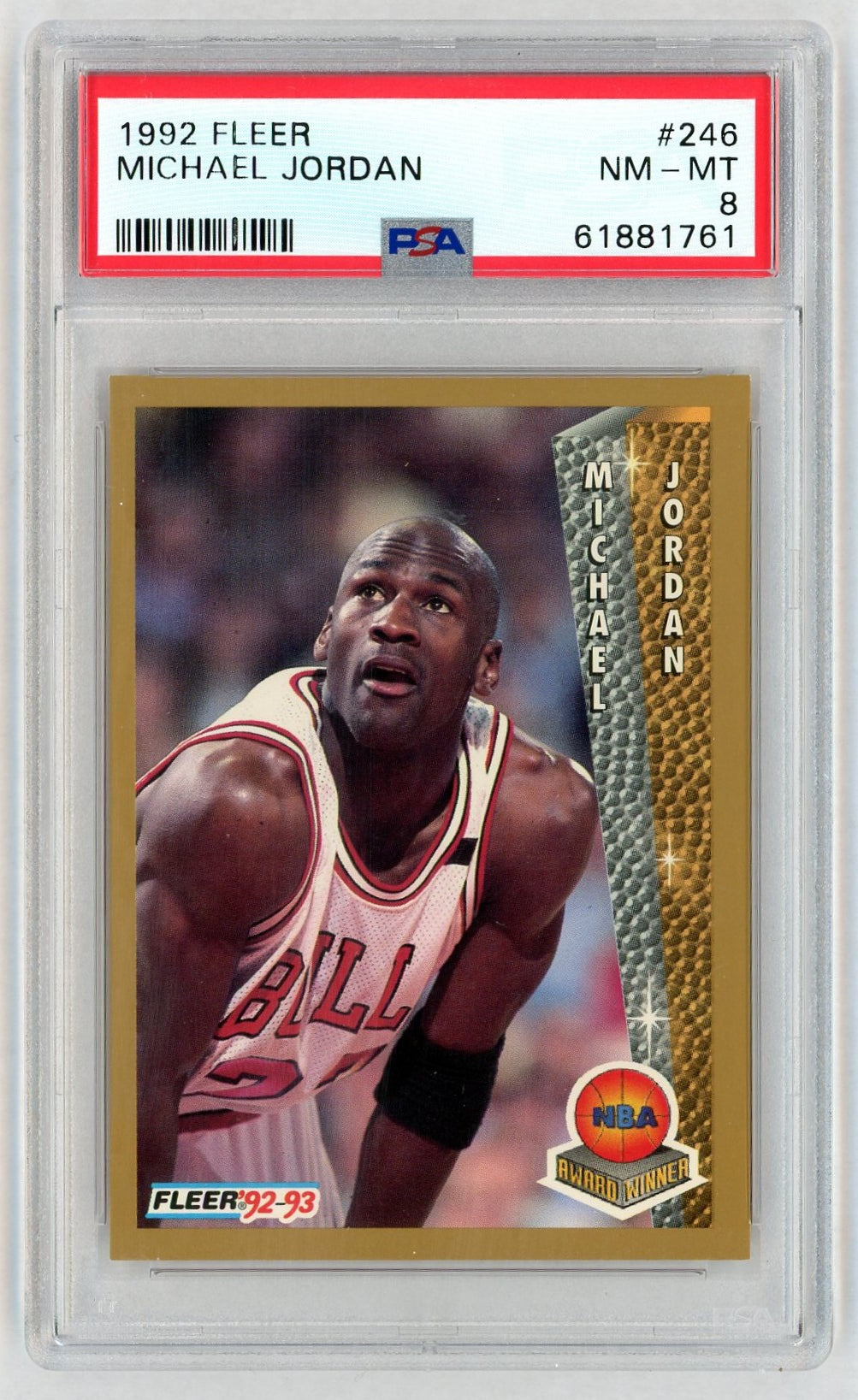 1992 Fleer Michael Jordan #246 PSA 8