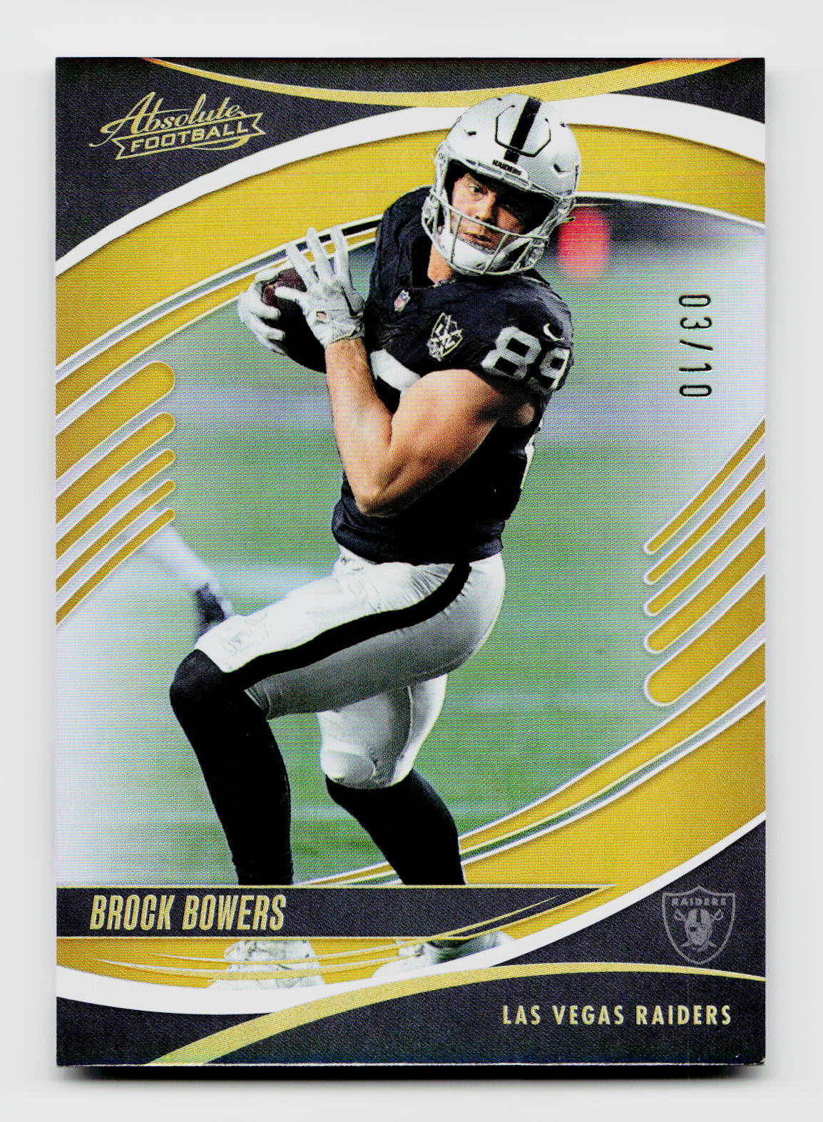 2025 Absolute #17 Brock Bowers Gold SSP /10