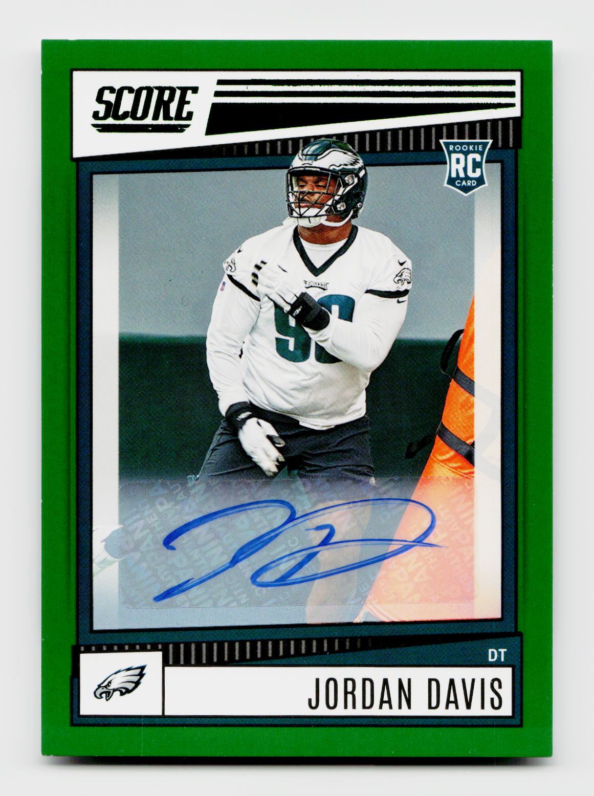 2022 Score Jordan Davis #357 Rookie Auto