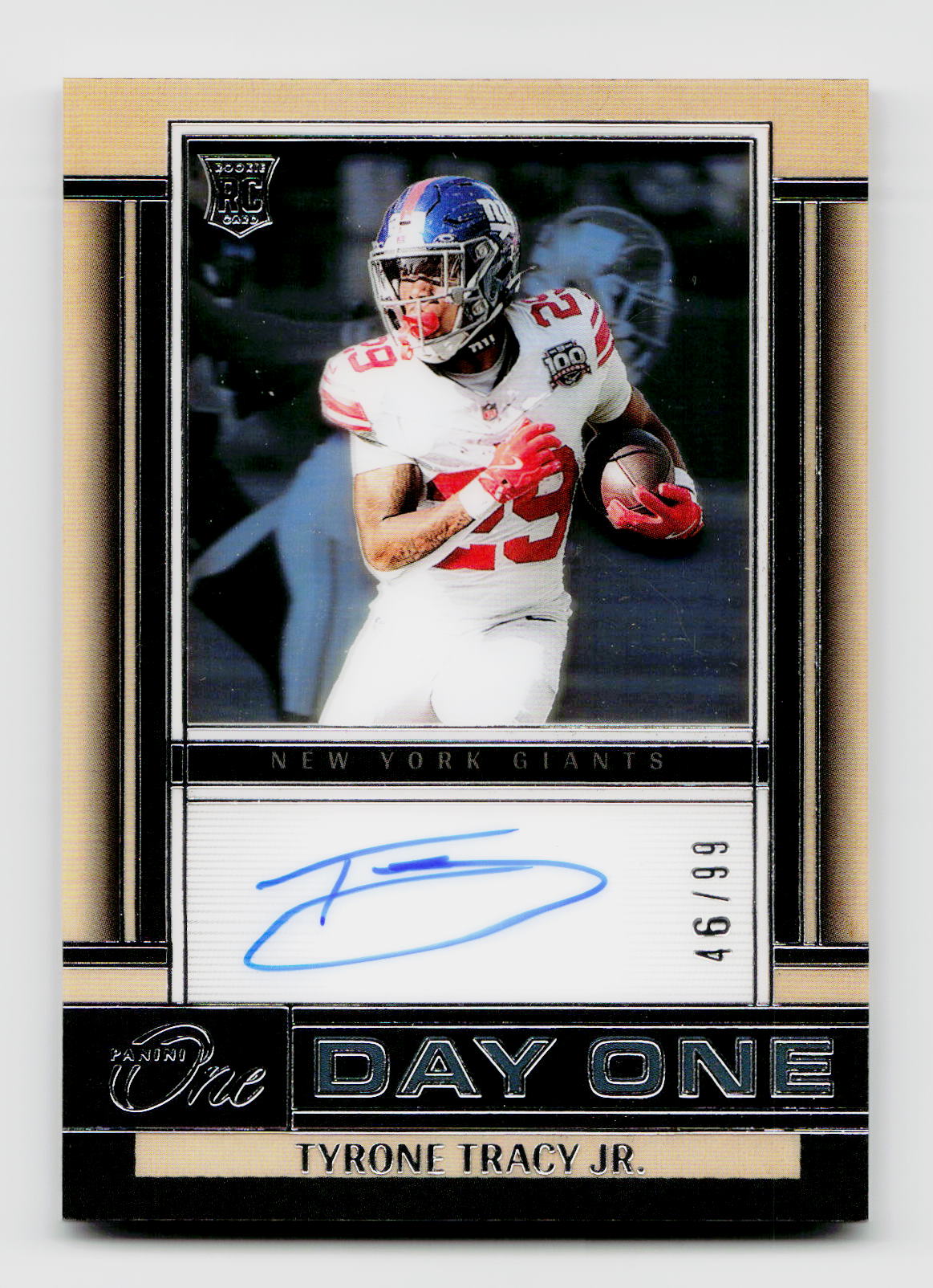 2024 Panini One #147 Tyrone Tracy Jr. Day One Rookie RC Auto /99
