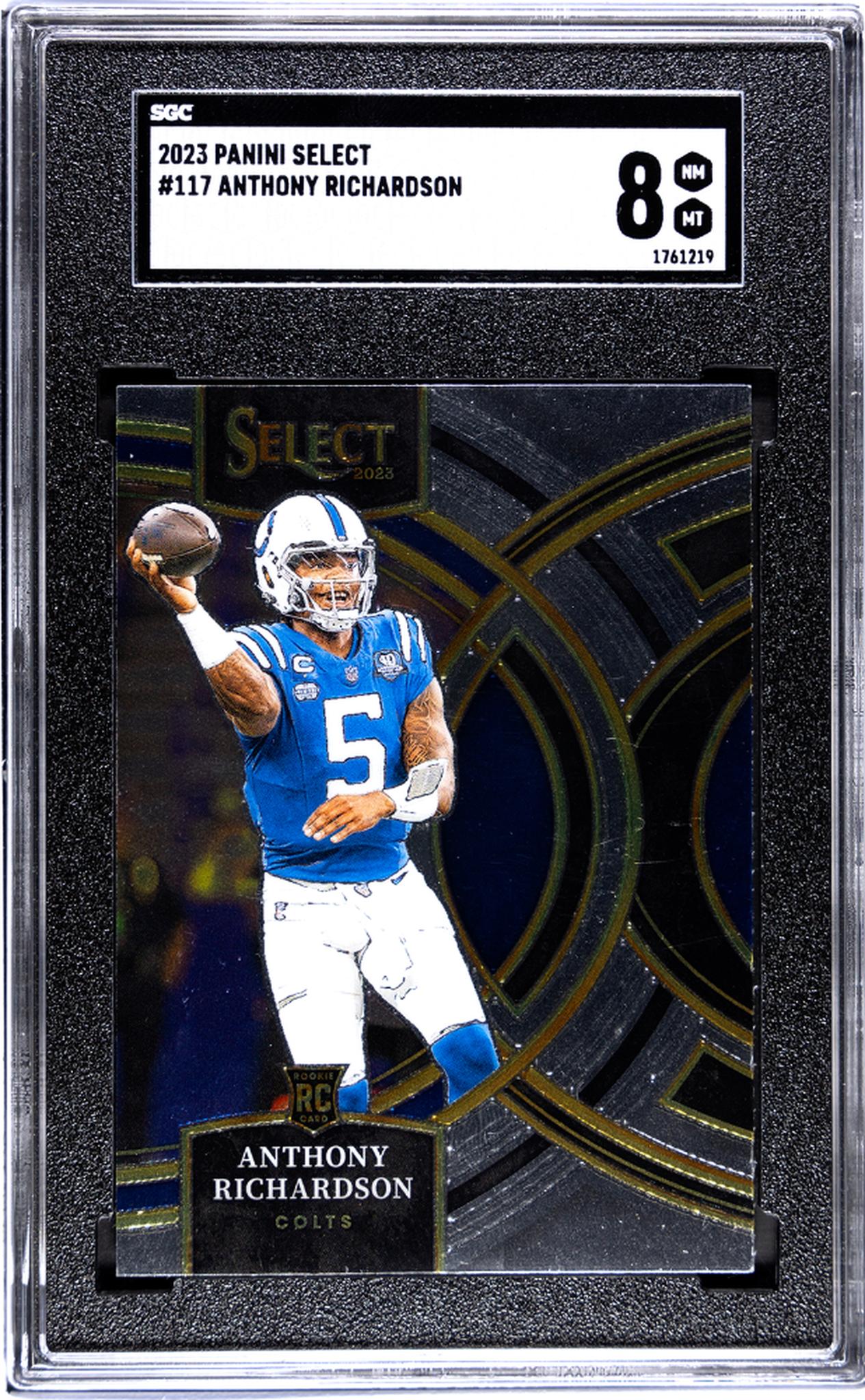 2023 Panini Select Anthony Richardson #117 RC SGC 8