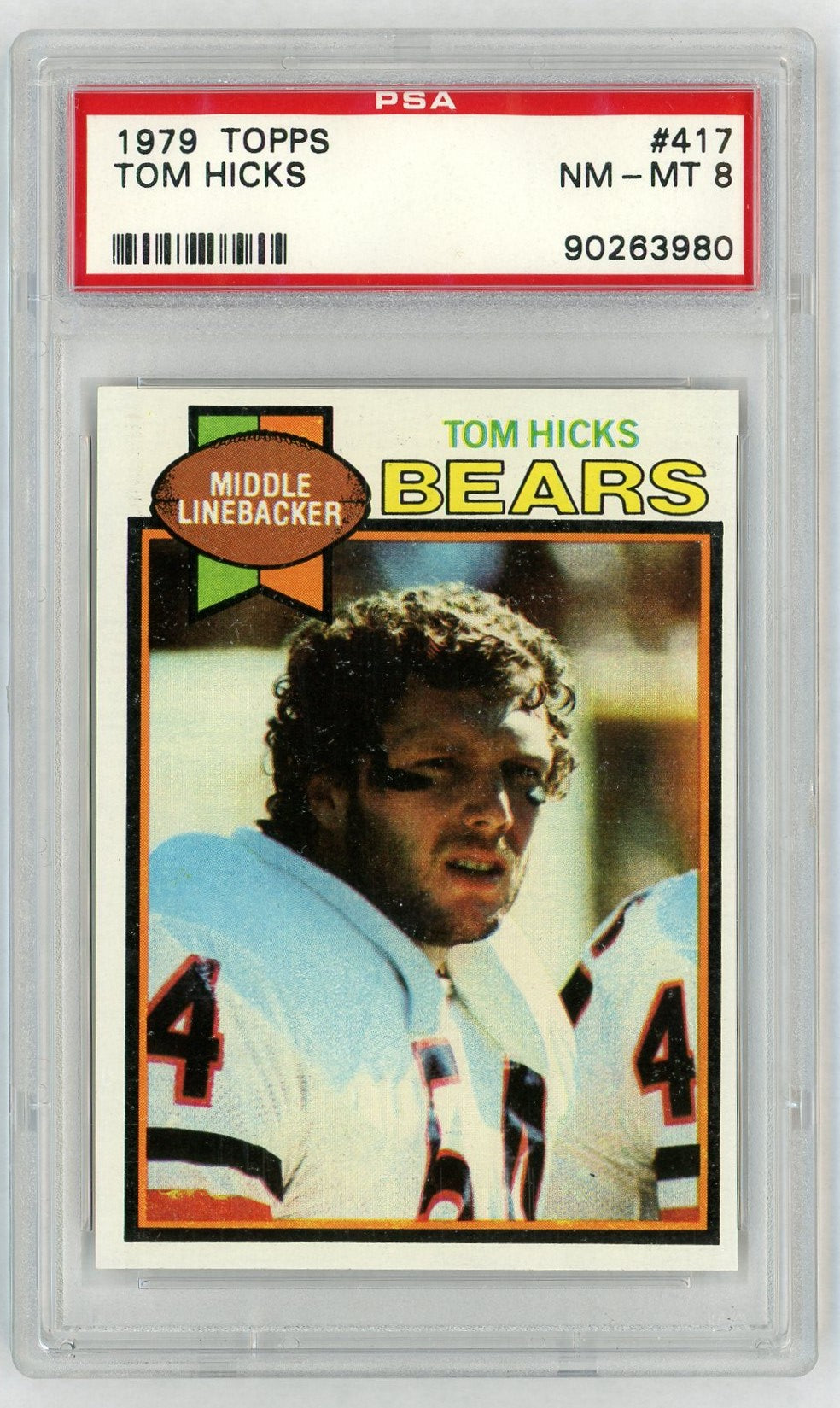 1979 Topps Tom Hicks #417 PSA 8