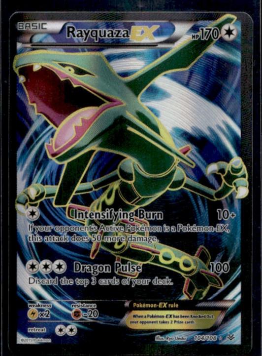 2013 Pokemon Legendary Treasures Rayquaza EX 104/108