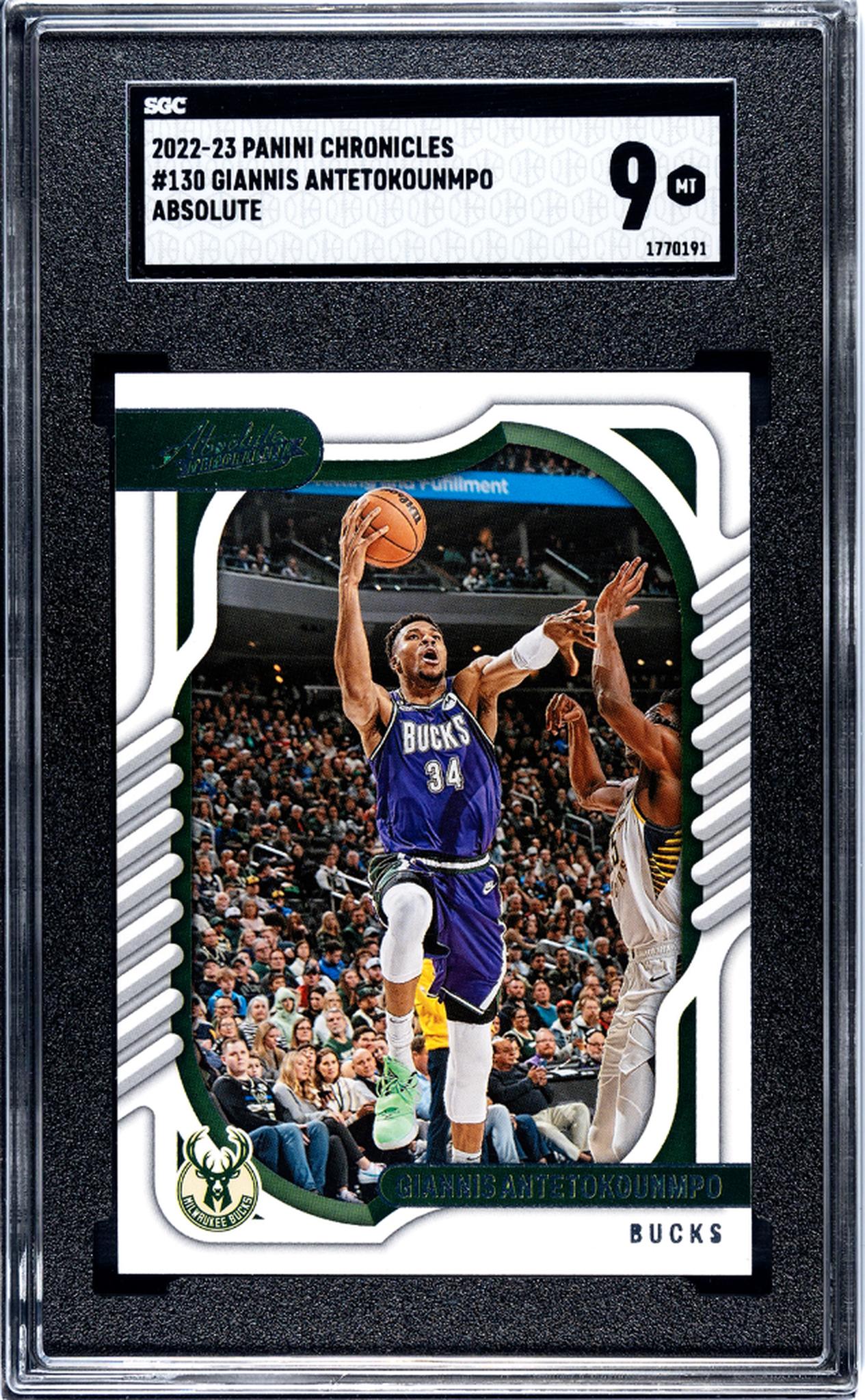 2022-23 Panini Chronicles Absolute Giannis Antetokounmpo #130 SGC 9