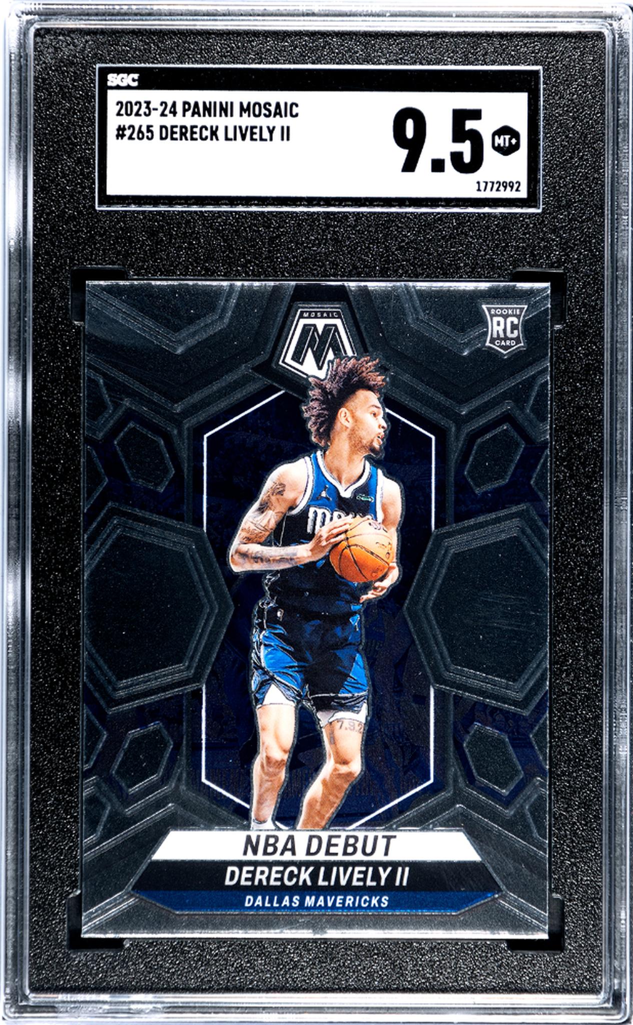 2023 Panini Mosaic Dereck Lively II #265 RC SGC 9.5