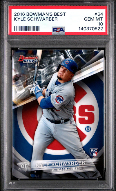2016 Bowman's Best Kyle Schwarber #64 PSA 10