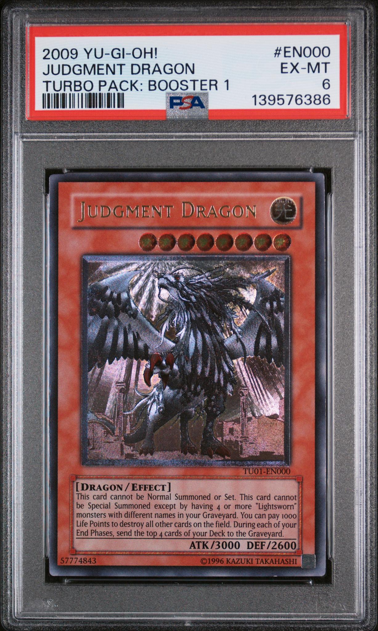 2009 Yu-Gi-Oh Turbo Pack 1 Judgment Dragon Utr #TU10 PSA 6 – Monmouth ...