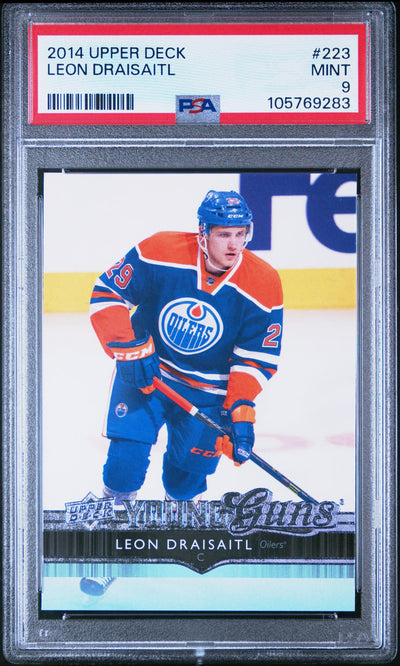 2014-15 Upper Deck Series One Leon Draisaitl #223 Young Guns PSA 9