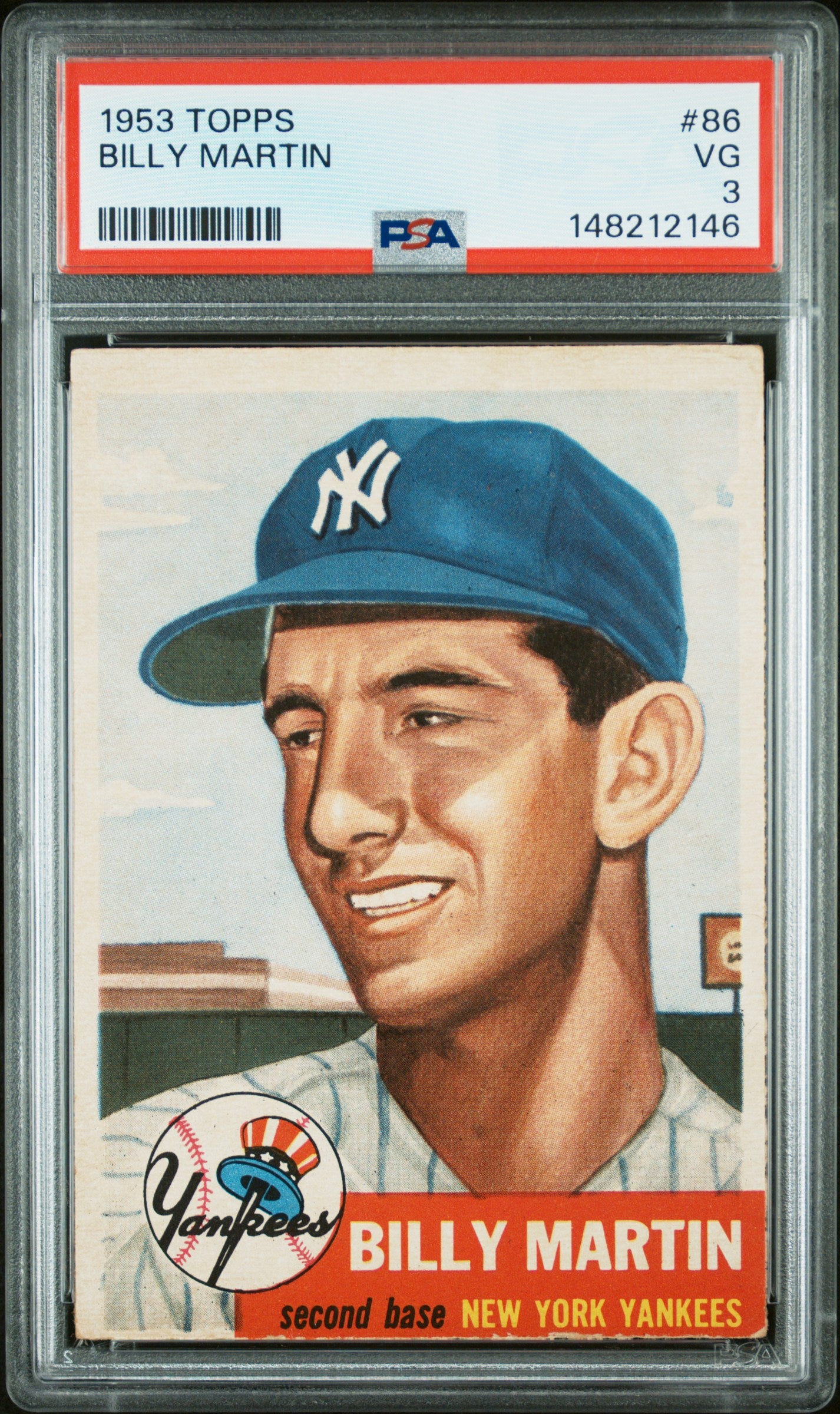 1953 Topps Billy Martin #86 PSA 3