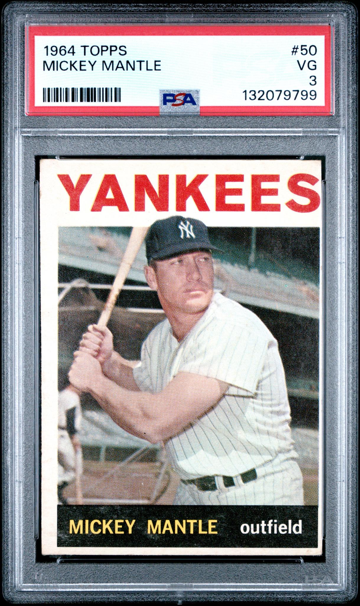 1964 Topps Mickey Mantle #50 PSA 3