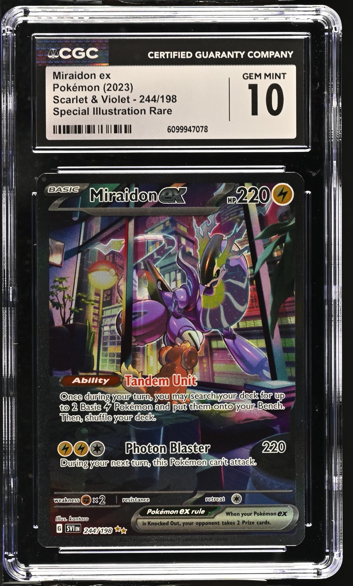 2023 Pokemon Scarlet & Violet # Miraidon ex Special Illustration Rare CGC 10