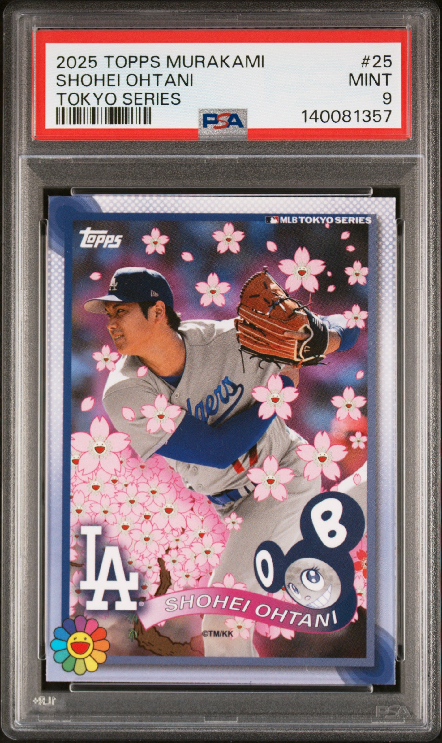 2025 Topps X Takashi Murakami Tokyo Series Shohei Ohtani #25 PSA 9
