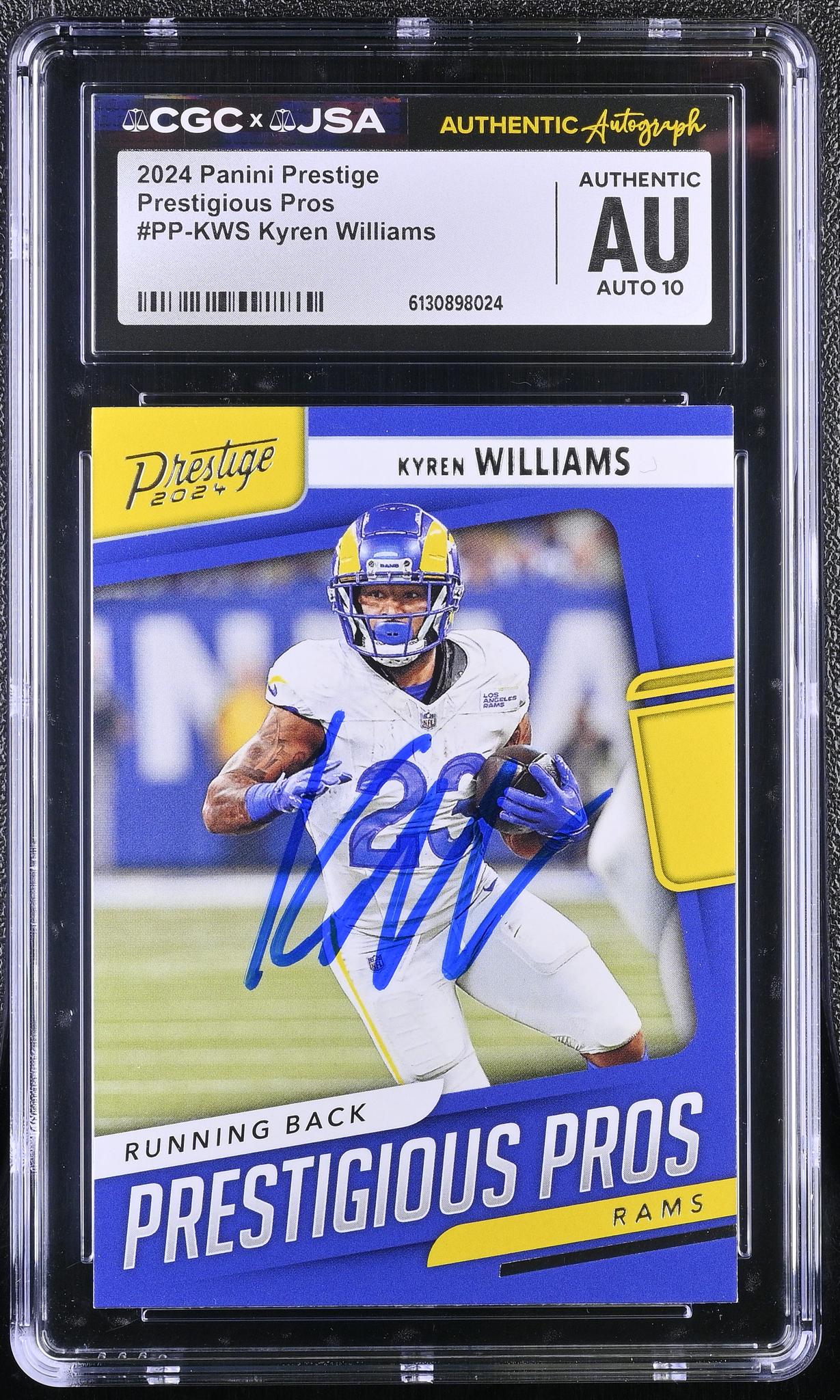 2024 Prestige #PP-KWS Kyren Williams Prestigious Pros CGC 10