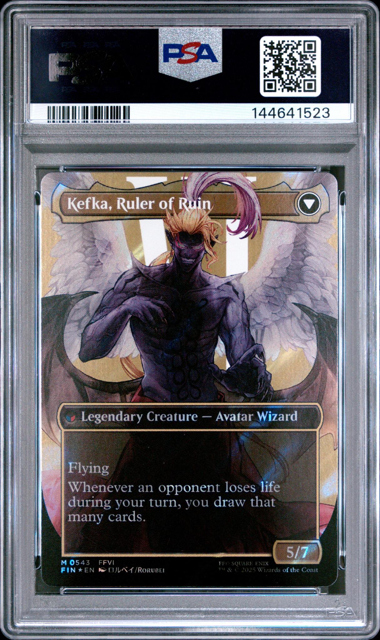 2025 Magic the Gathering Final Fantasy Char Borderless-Surge Foil Kefka #543 PSA 10