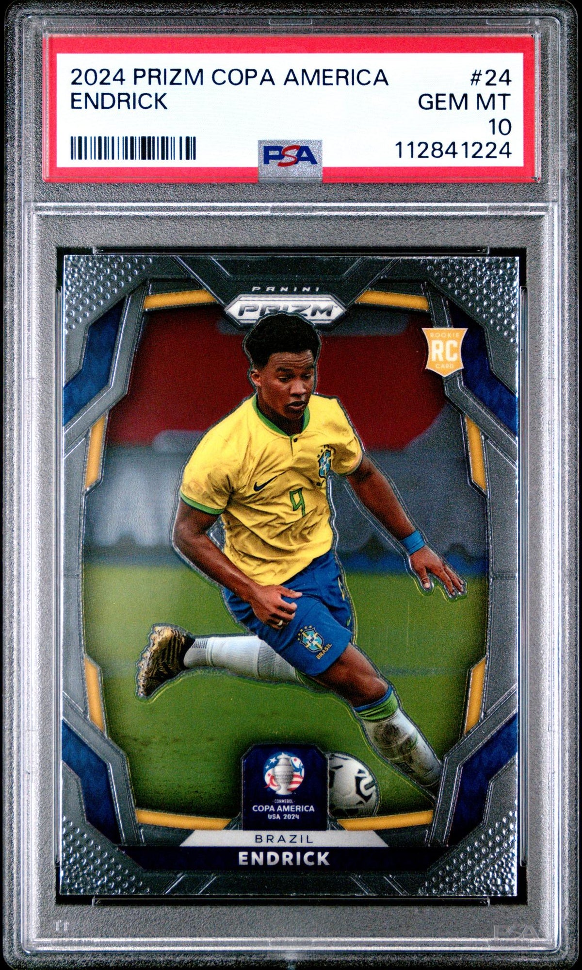 2024 Prizm Copa America Endrick #24 PSA 10