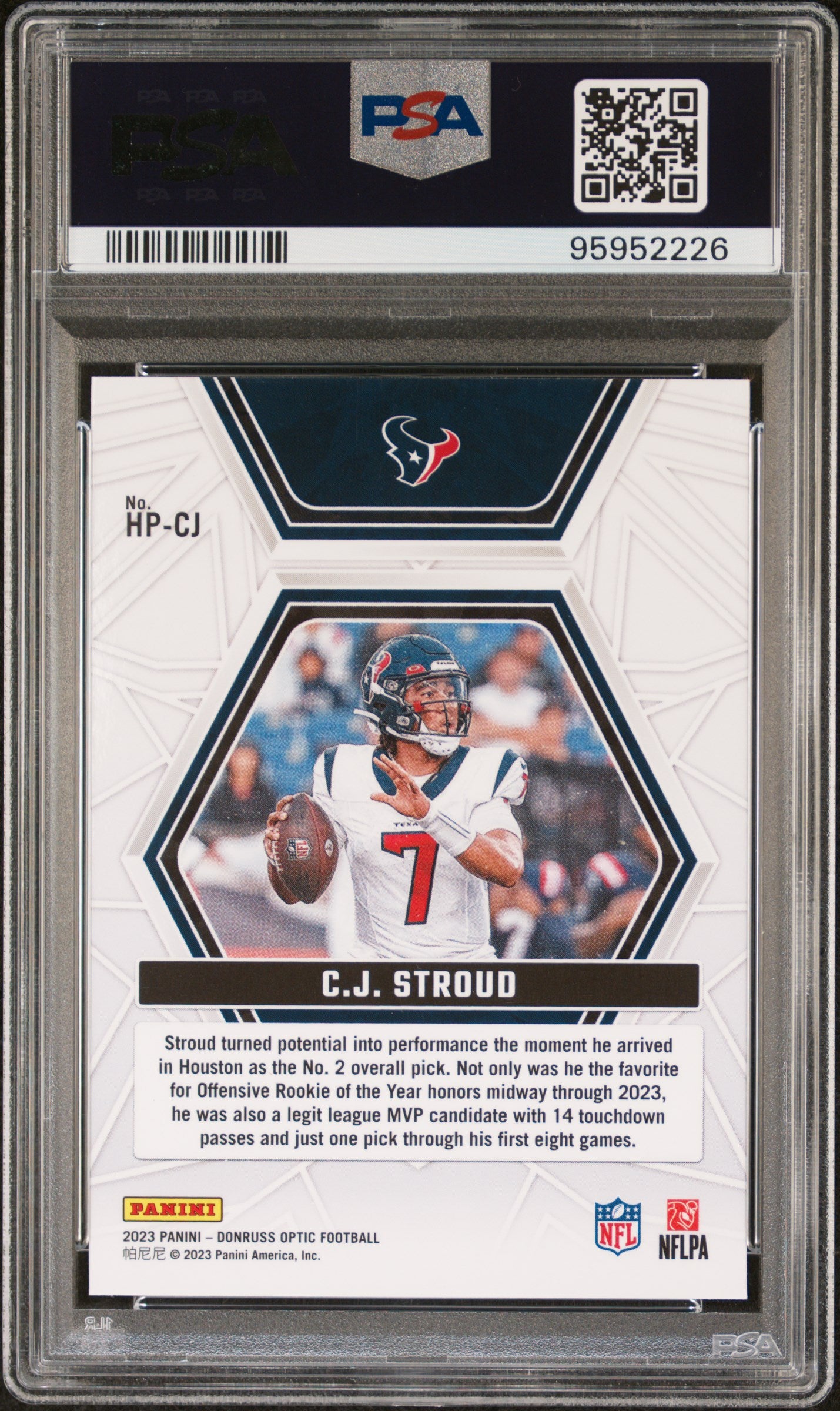 2023 Donruss Optic Hidden Potential CJ Stroud #HP-CJ PSA 10