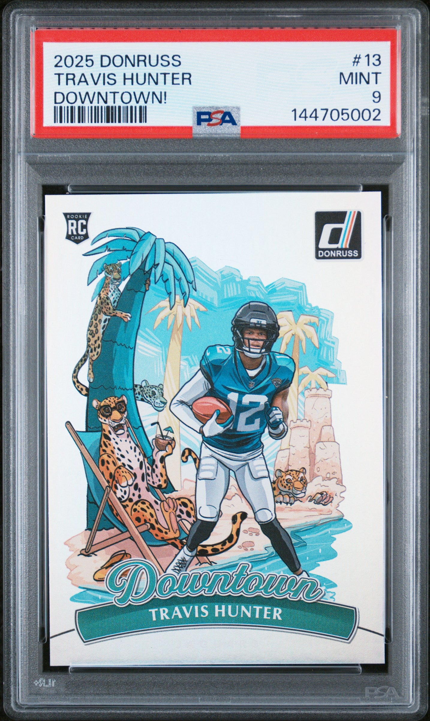 2025 Panini Donruss Downtown Travis Hunter #13 PSA 9