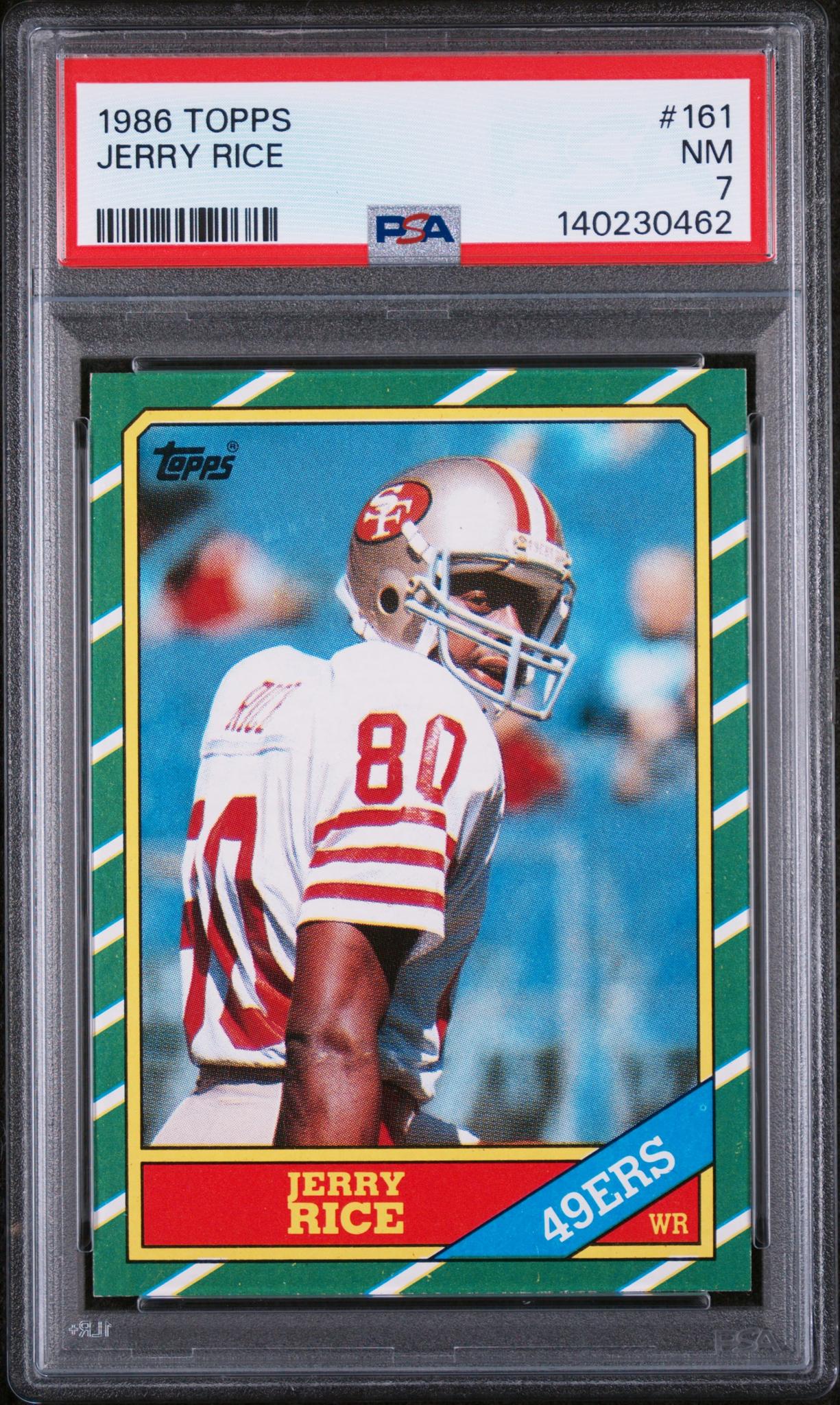 1986 Topps Jerry Rice #161 PSA 7