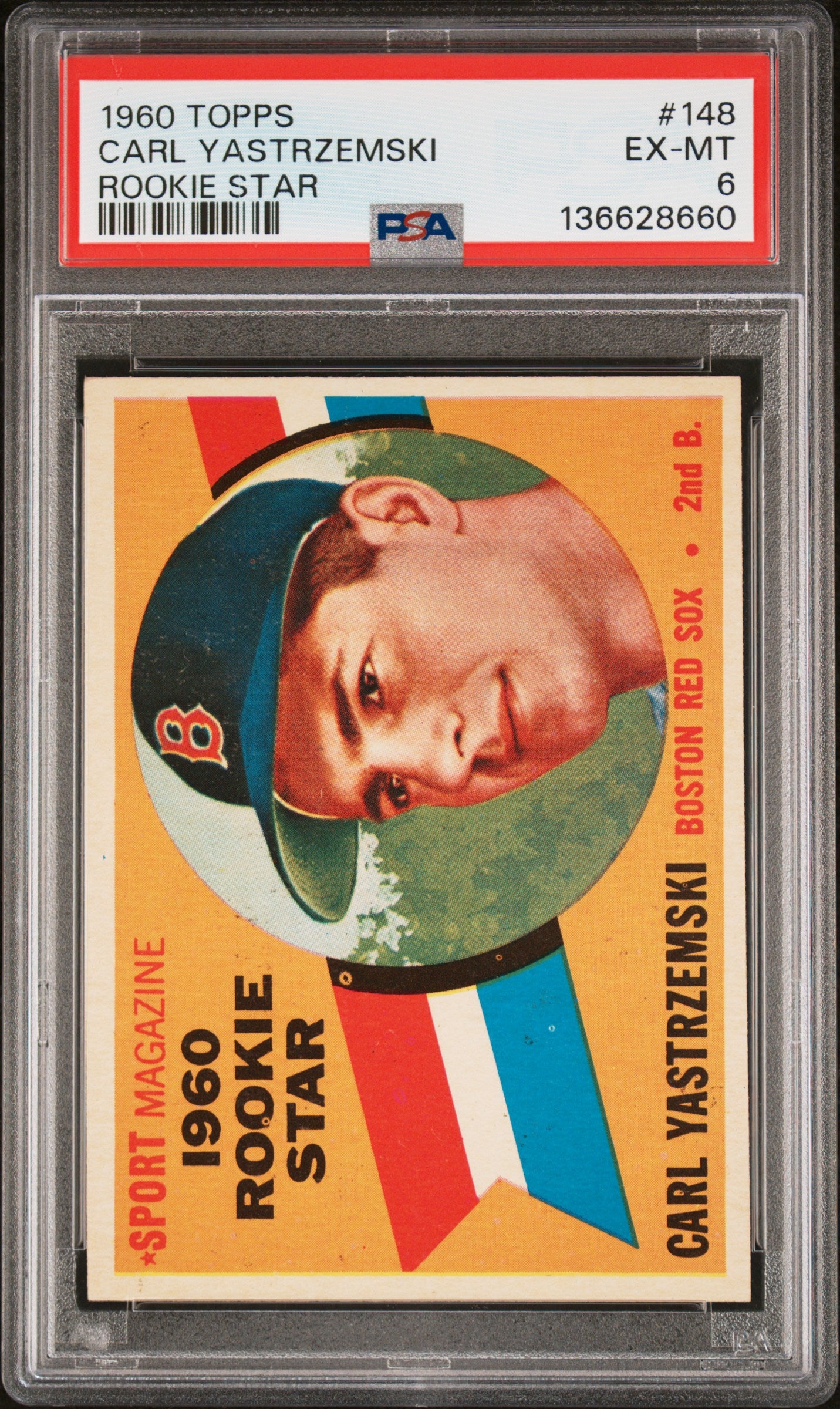 1960 Topps Rookie Star Carl Yastrzemski #148 PSA 6