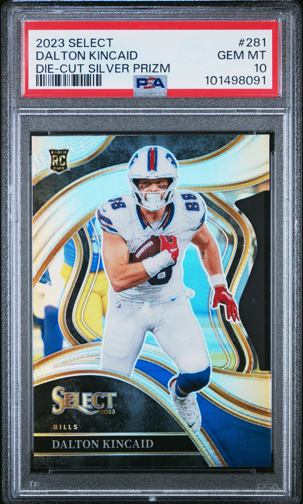 2023 Panini Select Die-Cut Silver Prizm Dalton Kincaid #281 PSA 10