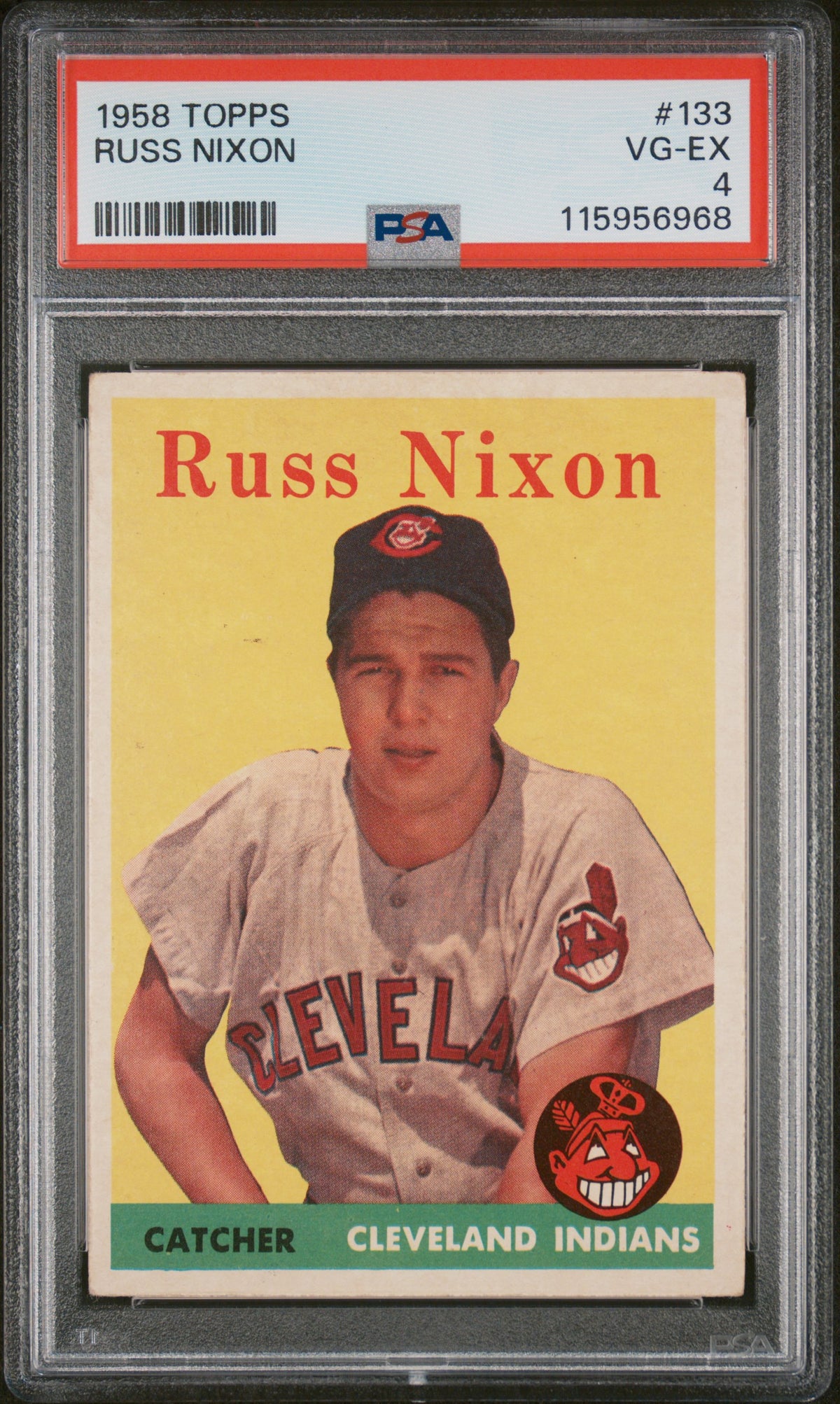 1958 Topps Russell Nixon #133 PSA 4