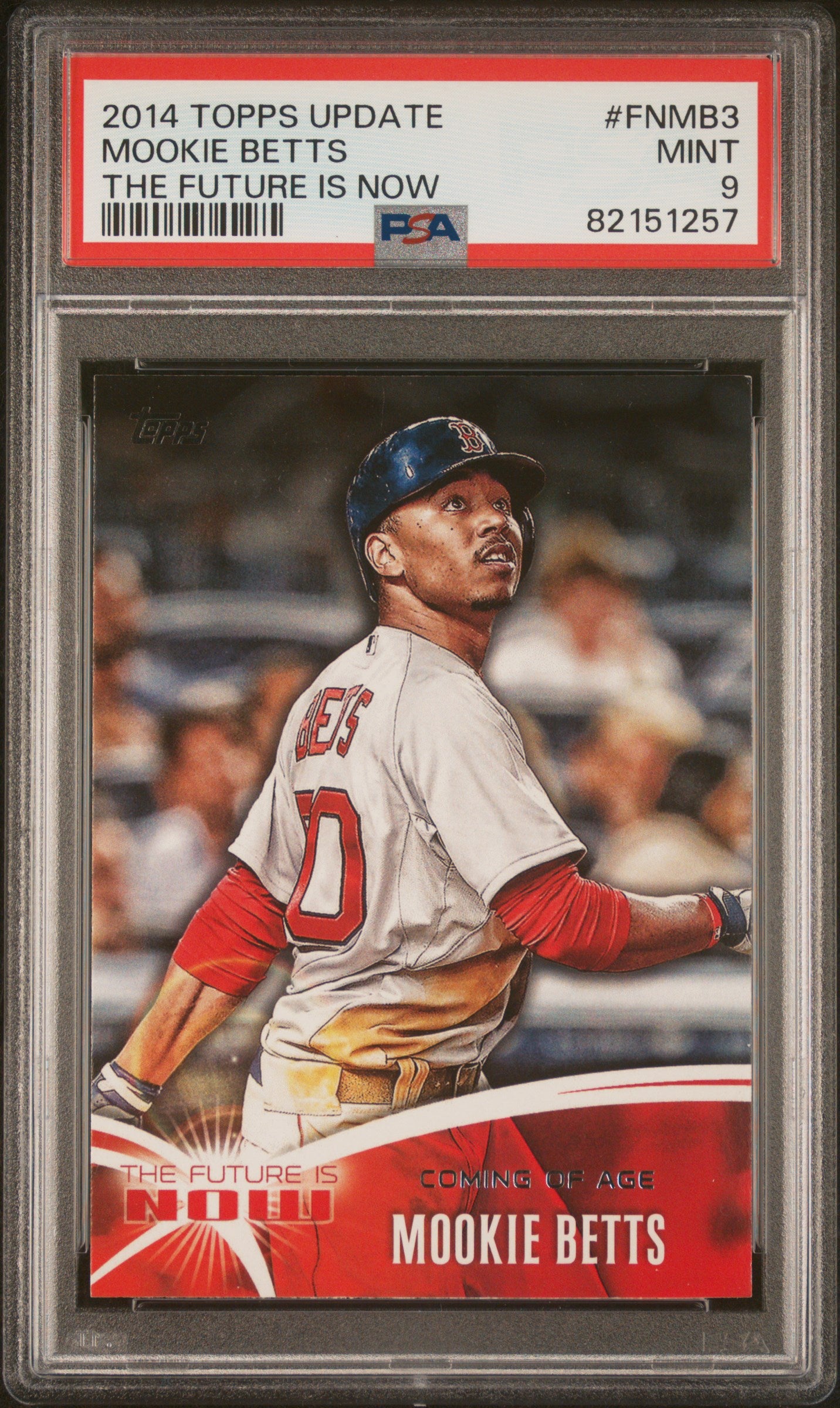 2014 Topps Update the Future Is Now Mookie Betts #FNMB3 PSA 9
