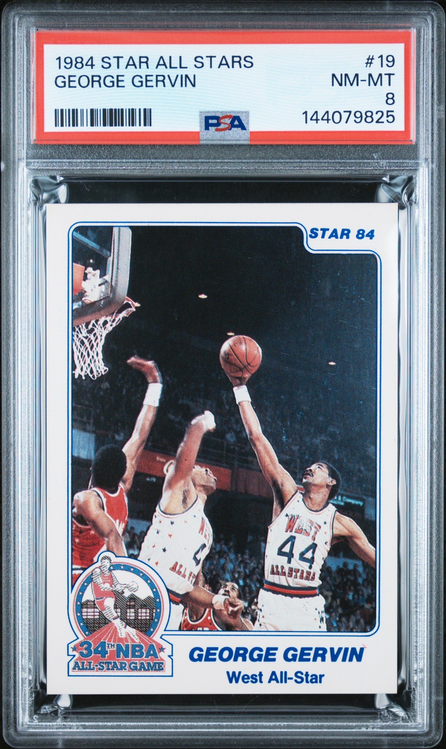 1984 Star All-Stars George Gervin #19 PSA 8