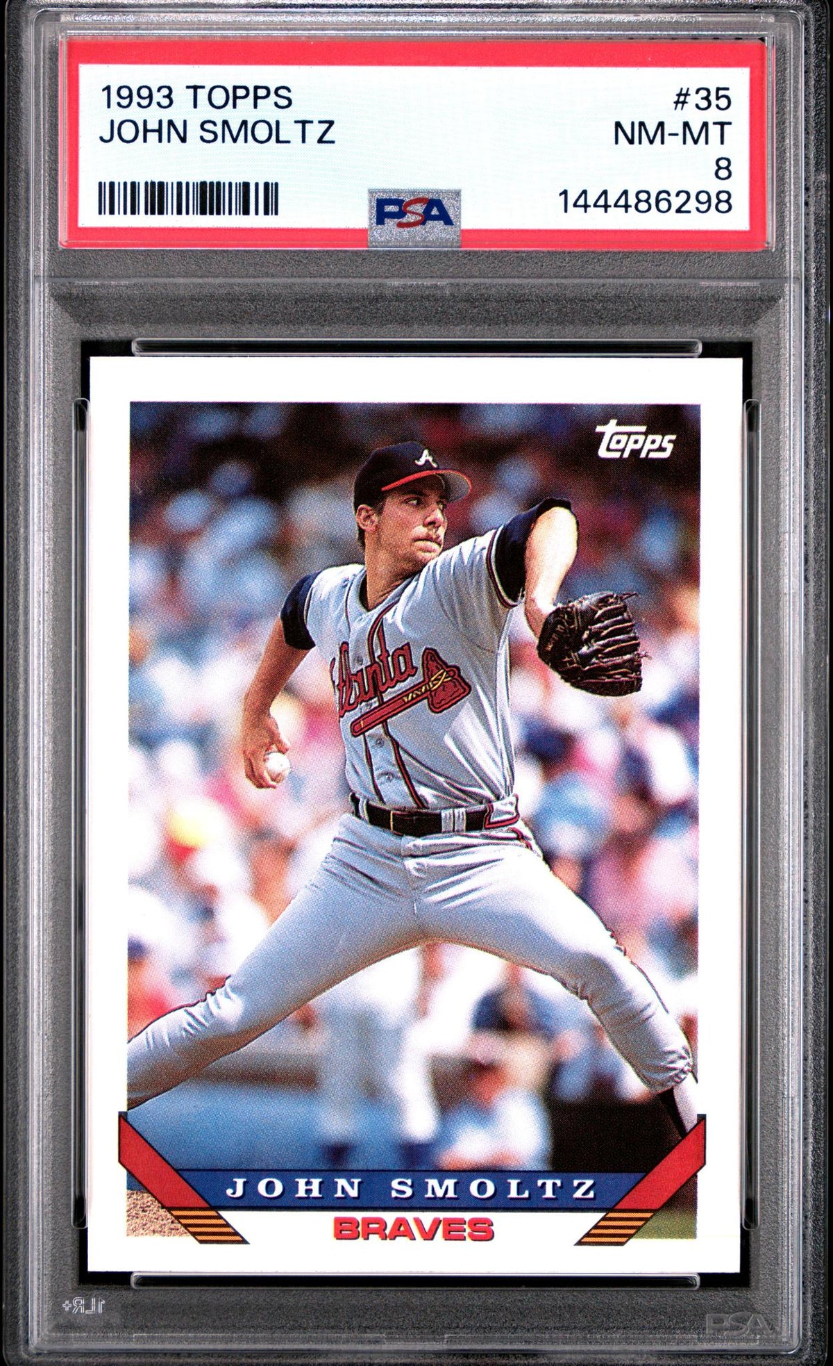1993 Topps John Smoltz #35 PSA 8
